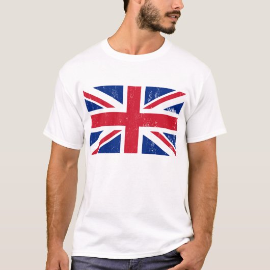 UK Verenigd Koninkrijk Engeland Engels Vlag T-shirt (Voorkant)