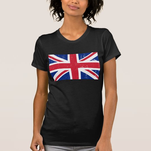 UK Verenigd Koninkrijk Engeland Engels Vlag T-shirt (Voorkant)