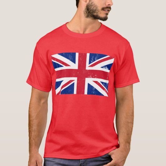 UK Verenigd Koninkrijk Engeland Engels Vlag T-shirt (Voorkant)