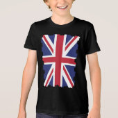 UK Verenigd Koninkrijk Engeland Engels Vlag Tri-Blend Shirt (Voorkant)