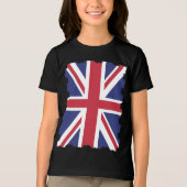 UK Verenigd Koninkrijk Engeland Engels Vlag Tri-Blend Shirt (Voorkant)