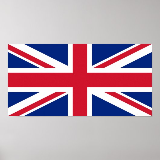UK Verenigd Koninkrijk Royal Union Jack Flag Poster (Voorkant)