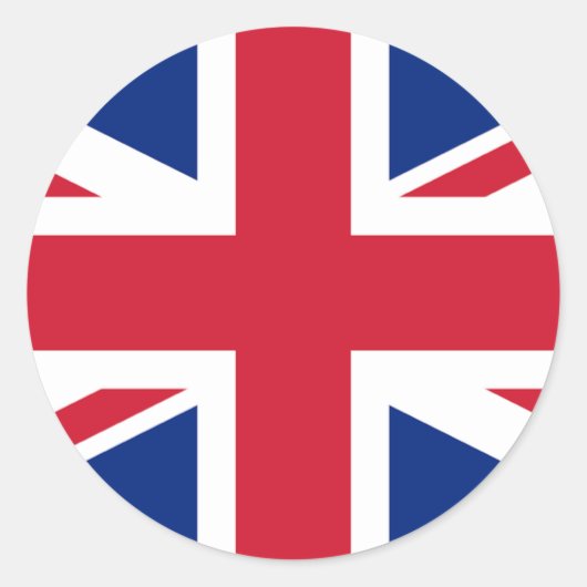 UK Verenigd Koninkrijk Royal Union Jack Flag Ronde Sticker (Voorkant)