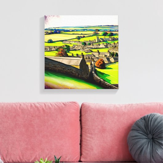 UK Village Canvas (Insitu (Woonkamer))
