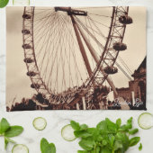 (UK) Vintage London Eye Theedoek (Gevouwen)