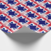 UK-vlag Emblem Cadeaupapier (Hoek)