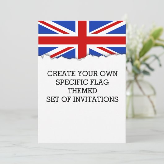 UK Vlag Kaart (Staand voorkant)