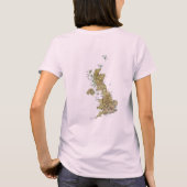 UK Vlag + Kaart + Tekst T-shirt (Achterkant)