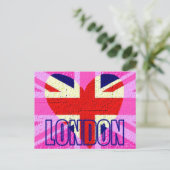 UK vlag Londen Briefkaart (Staand voorkant)