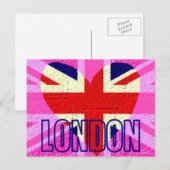 UK vlag Londen Briefkaart (Voorkant / Achterkant)