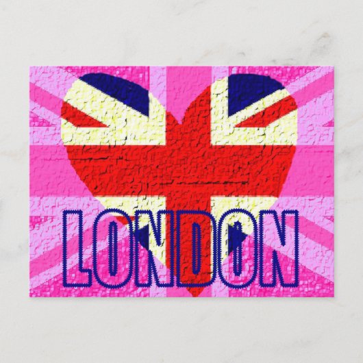 UK vlag Londen Briefkaart (Voorkant)