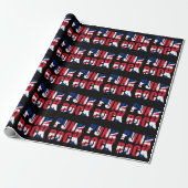 UK Vlag Punk Rock Cadeaupapier (Uitgerold)