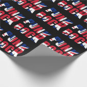 UK Vlag Punk Rock Cadeaupapier (Hoek)