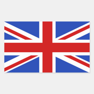 UK Vlag Rechthoekige Sticker