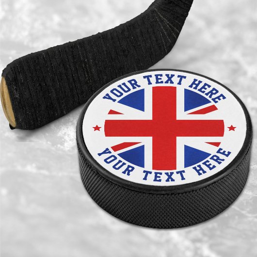 UK Vlag Verenigd Koninkrijk Londen Brits Groot-Bri Hockey Puck