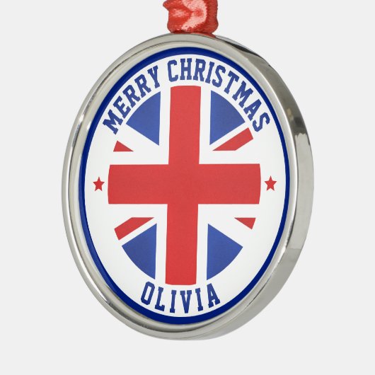 UK Vlag Verenigd Koninkrijk Londen Brits Groot-Bri Metalen Ornament (Links)