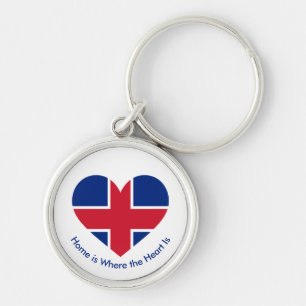 UK-vlaghart - Britse liefdesgeschenk Sleutelhanger