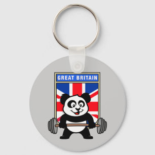 UK Weightlift Panda Sleutelhanger