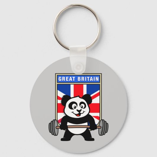 UK Weightlift Panda Sleutelhanger (Voorkant)