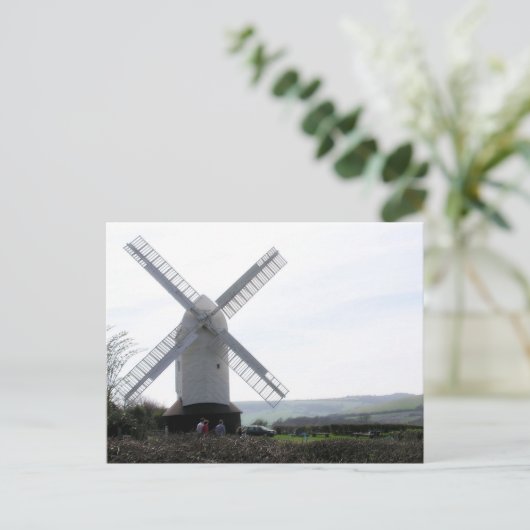 (UK) White Windmill Briefkaart (Staand voorkant)