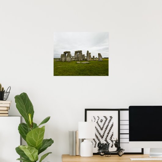 UK, Wiltshire, Stonehenge Poster (Thuiskantoor)