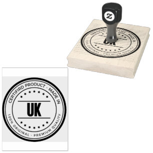 UK Woord Logo Kantoor Post Pakket Vermiljoen Rood Rubberstempel