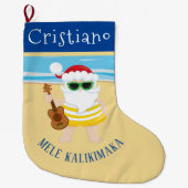 Ukalale Santa Claus Custom Christmas Stocking Grote Kerstsok (Voorkant)