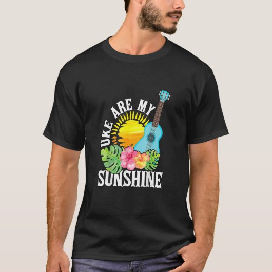 Uke Are My Sunshine     For Ukulele Player Ukuleli T-shirt (Voorkant)