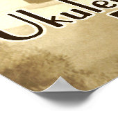 Uke Banjos Rock Poster (Hoek)