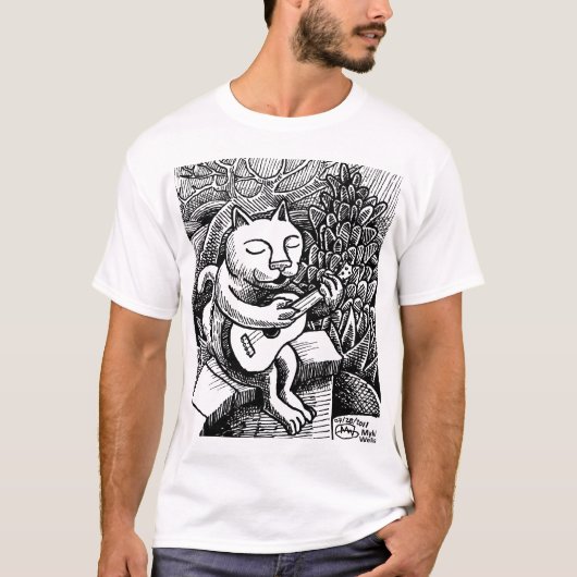 Uke Cat T-shirt (Voorkant)