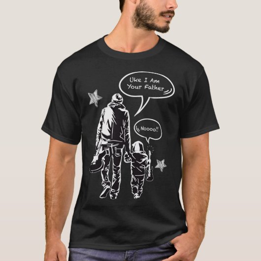 Uke, ik ben je vader. Essential Retro T-Shirt (Voorkant)