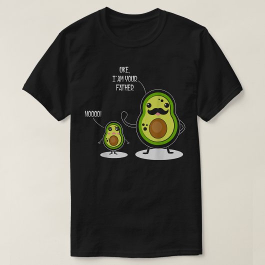 Uke Ik ben je vader Funny Avocado VaderZoon Avoca T-shirt (Design voorkant)