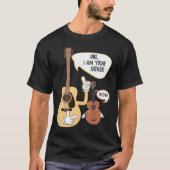 Uke ik ben je vader muziek ukelele gitaar speler t-shirt (Voorkant)