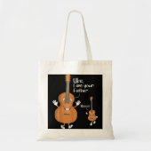 Uke, ik ben je vader Ukulele Guitar Instrument U Tote Bag (Voorkant)