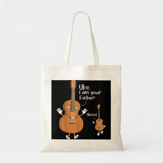 Uke, ik ben je vader Ukulele Guitar Instrument U Tote Bag (Voorkant)