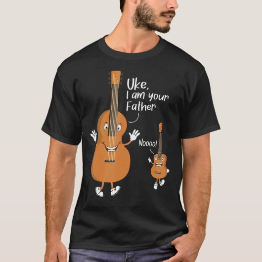 Uke Ik Ben Uw Vader Ukulele Gitaar Instrument UK T-shirt (Voorkant)