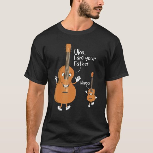 Uke Ik Ben Uw Vader Ukulele Gitaar Instrument UK T-shirt (Voorkant)