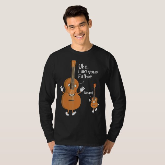 Uke Ik Ben Uw Vader Ukulele Gitaar Instrument UK T-shirt (Voorkant volledig)