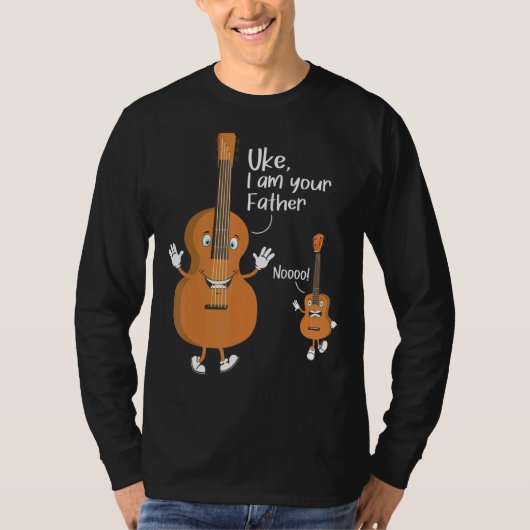 Uke Ik Ben Uw Vader Ukulele Gitaar Instrument UK T-shirt (Voorkant)