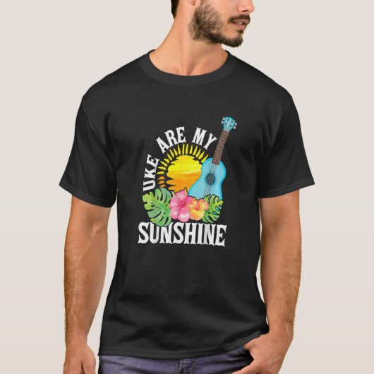 Uke is mijn zonneschijn voor Ukulele Player Ukulel T-shirt (Voorkant)