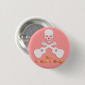 uke is not a toy ronde button 3,2 cm (Voorkant /achterkant)