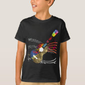 Uke It UP met muzieknoten! Ukelele T-shirt (Voorkant)