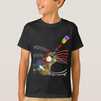 Uke It UP met muzieknoten! Ukelele T-shirt
