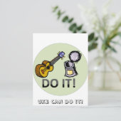 Uke kan het doen! briefkaart (Staand voorkant)