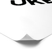 Uke kan het grappig aanmoedigen Ukulele Pun Poster (Hoek)