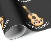 Uke kan het grappig positief doen, Ukelele Pun Dar Cadeaupapier (Rol Hoek)