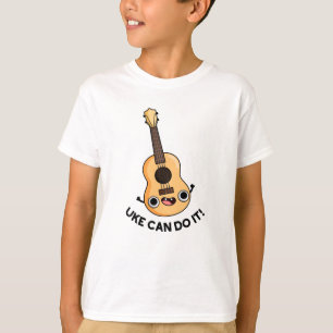 Uke kan het grappige positieve ukelele woordspelin t-shirt
