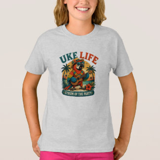 Uke Life Parrot – Island Vibes Ukulele Bird T-shirt
