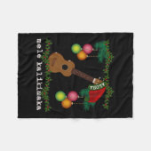 Uke Mele Kalikimaka Ukulele Kerstliedjes Aloha Fleece Deken (Voorkant (Horizontaal))