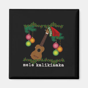 Uke Mele Kalikimaka Ukulele Kerstliedjes Aloha Magneet